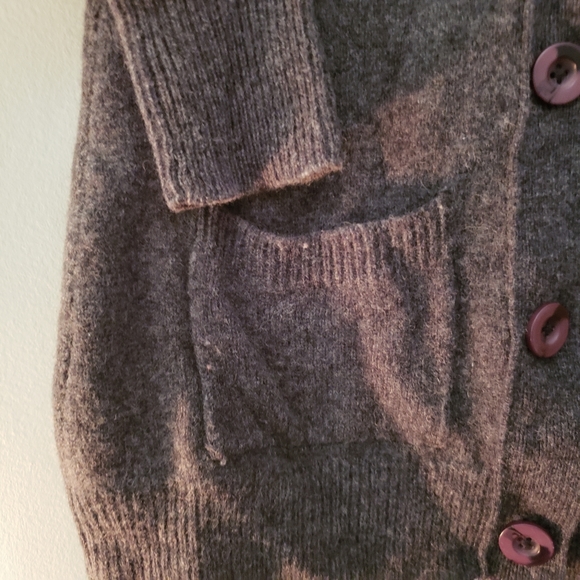 Long Grey Wool Cardigan - Picture 4 of 5
